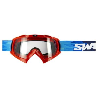 Swaps PIXEL motokrosové brýle červené/modré/čiré